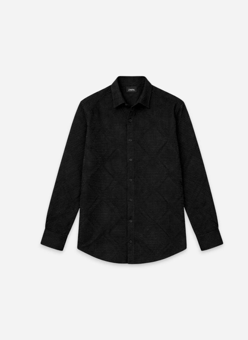 Campus Sutra Men Regular Fit Solid Spread Collar Casual Shirt