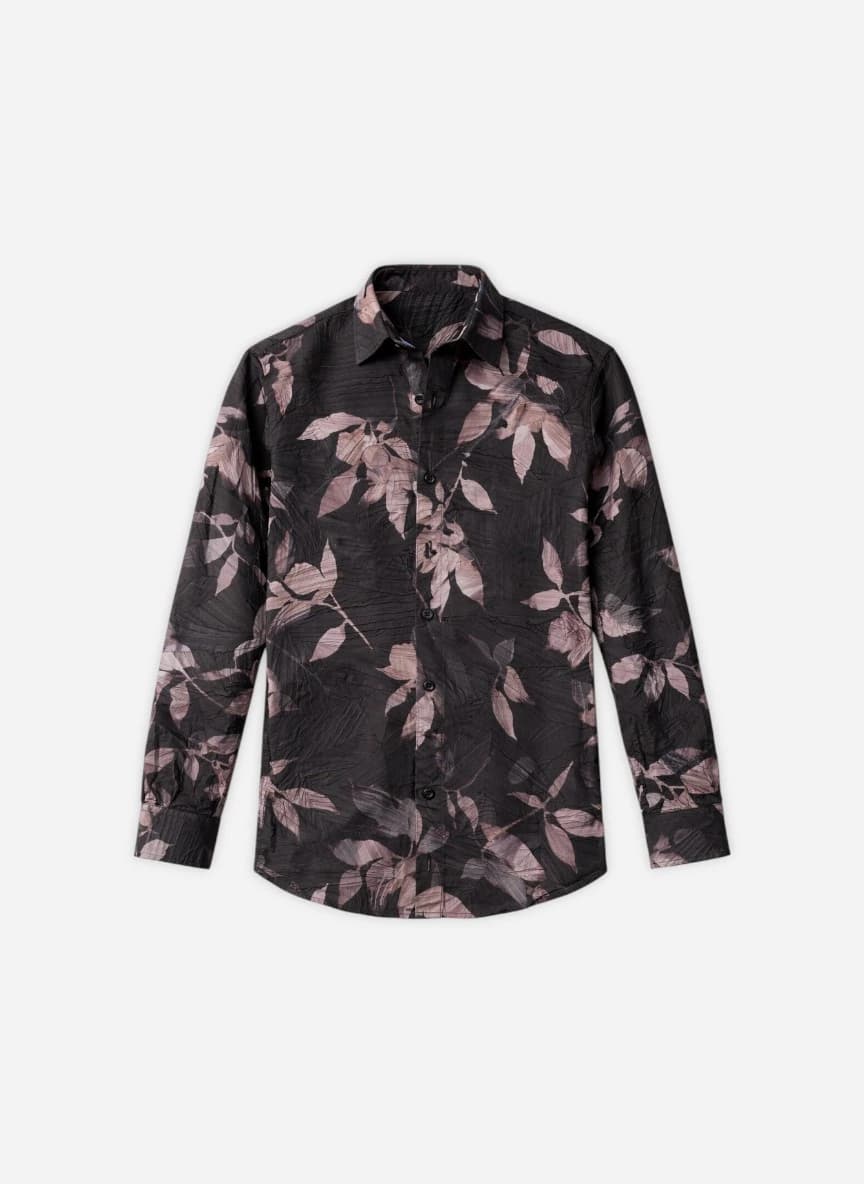 Campus Sutra Men Classic Fit Floral Printed Spread Collar Casual Shirt