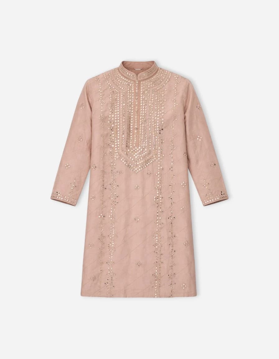 Kalpraag Hand Mirror Embroidered Kurta Patiala Set With dupatta