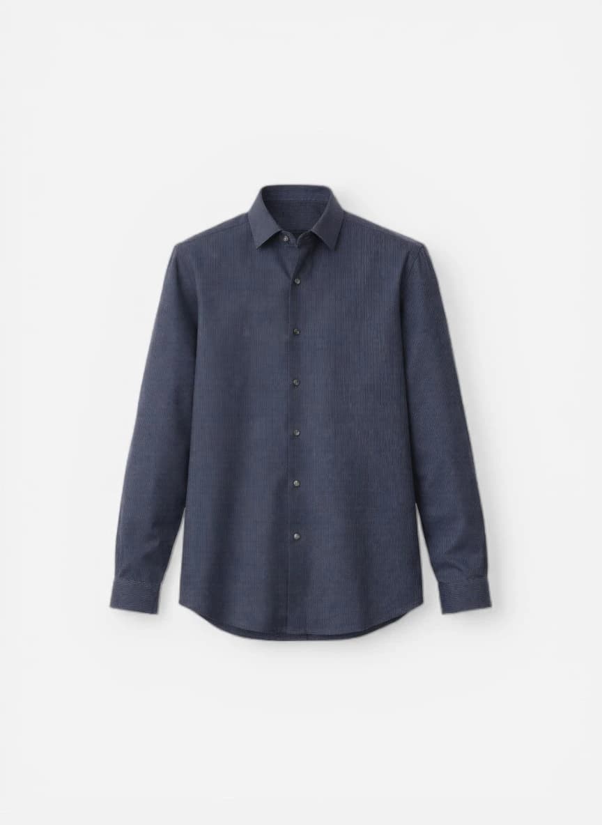 Mango Man Striped Cotton Casual Shirt