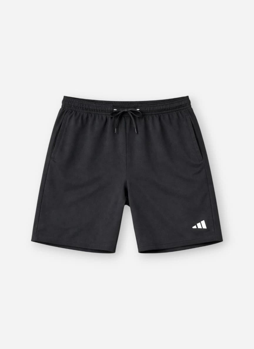 Adidas Men Brand Logo Water Absorbent Aeroready Sports Shorts