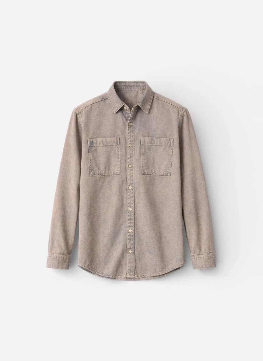 Roadster The Lifestyle Co. Men Relaxed Fit Wash Effect Denim Shacket