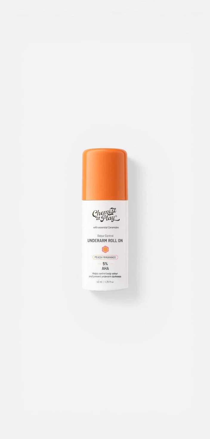 Chemist at Play Peach Fragrance Odour Control Underarm Roll On with Ceramides - 40 ml
