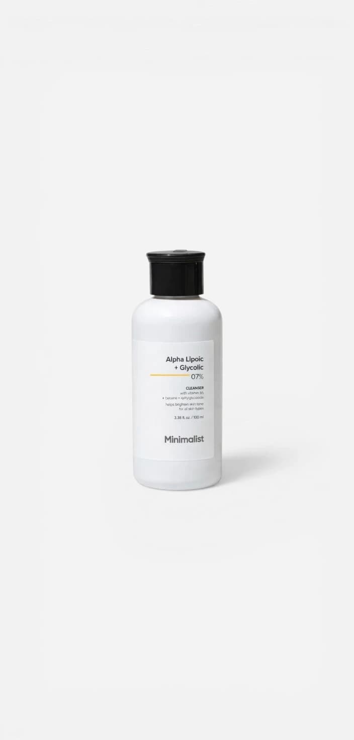 Minimalist Minimalist 7% ALA & AHA Brightening Face Wash With Vitamin B5 & Glycolic acid For Glowing Skin (100ml)