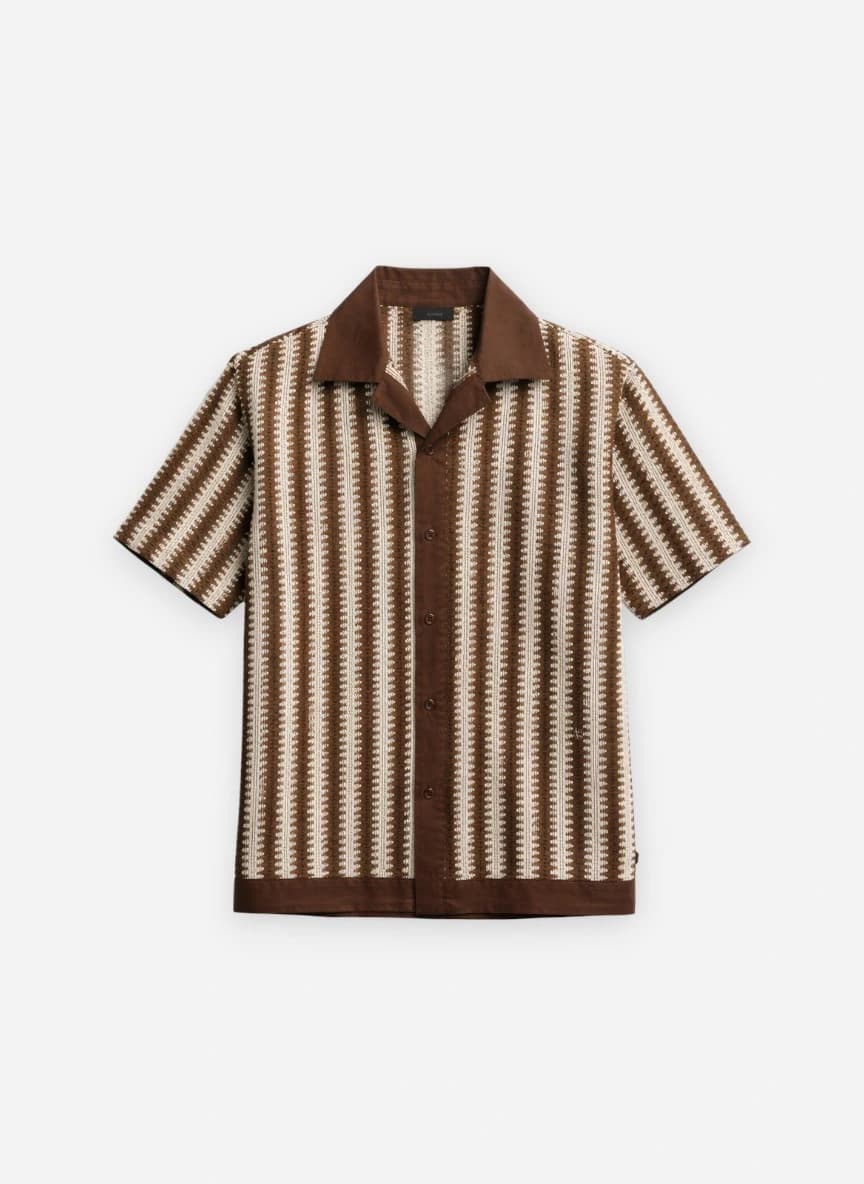 Rare Rabbit Men Comfort Boxy Opaque Striped Casual Shirt
