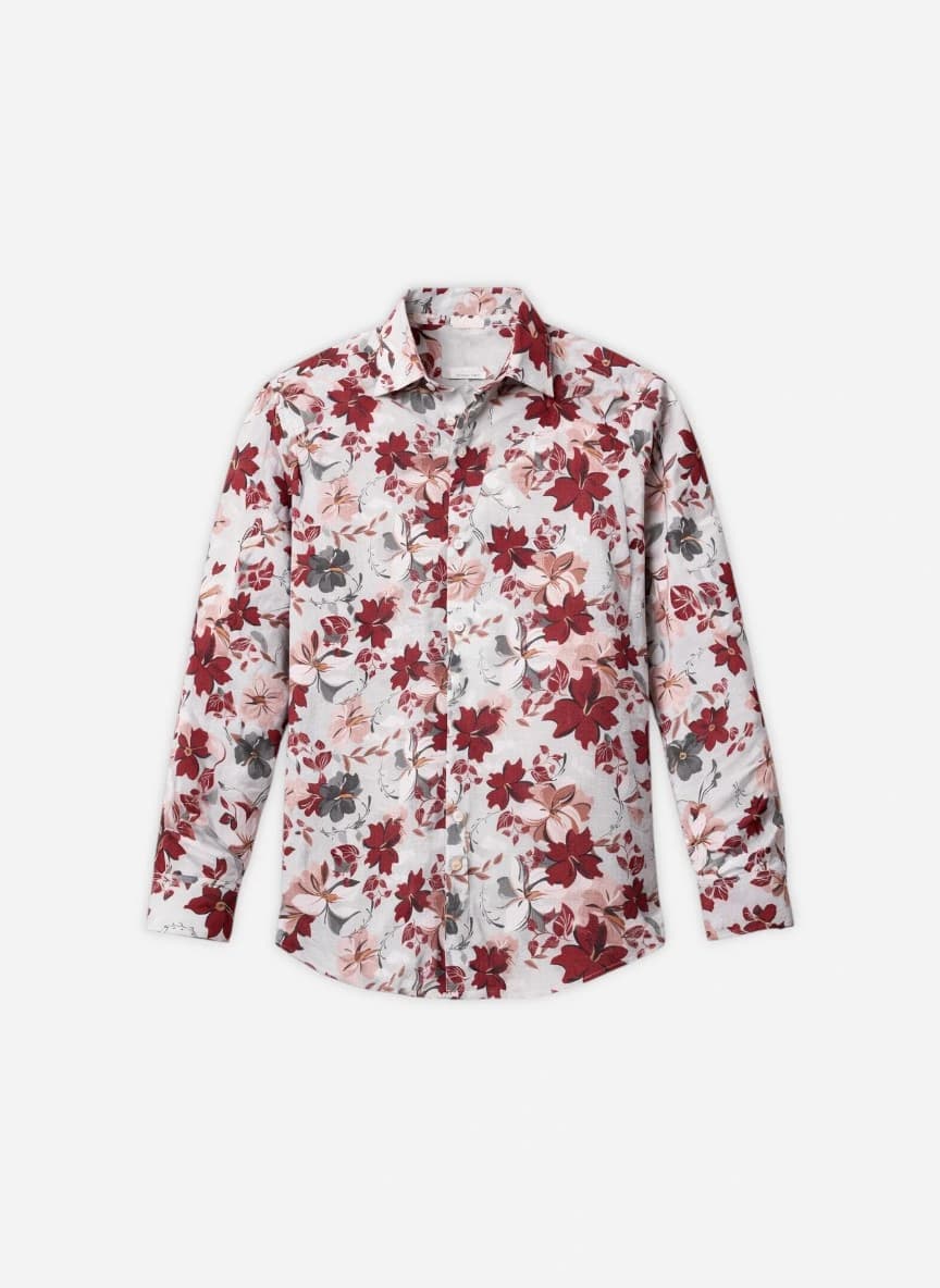 Campus Sutra Men Comfort Fit Floral Printed Spread Collar Cotton Casual Shirt