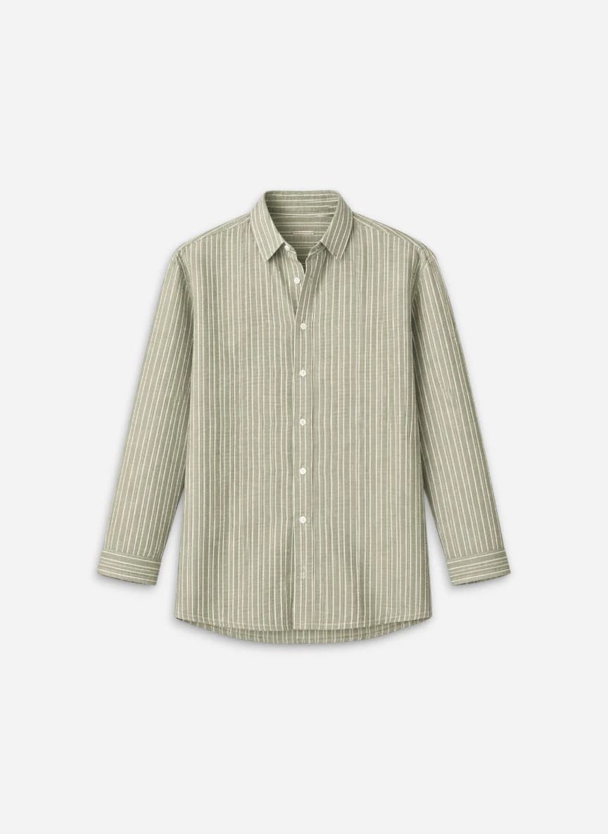 Vastrado Men Classic Boxy Striped Casual Shirt