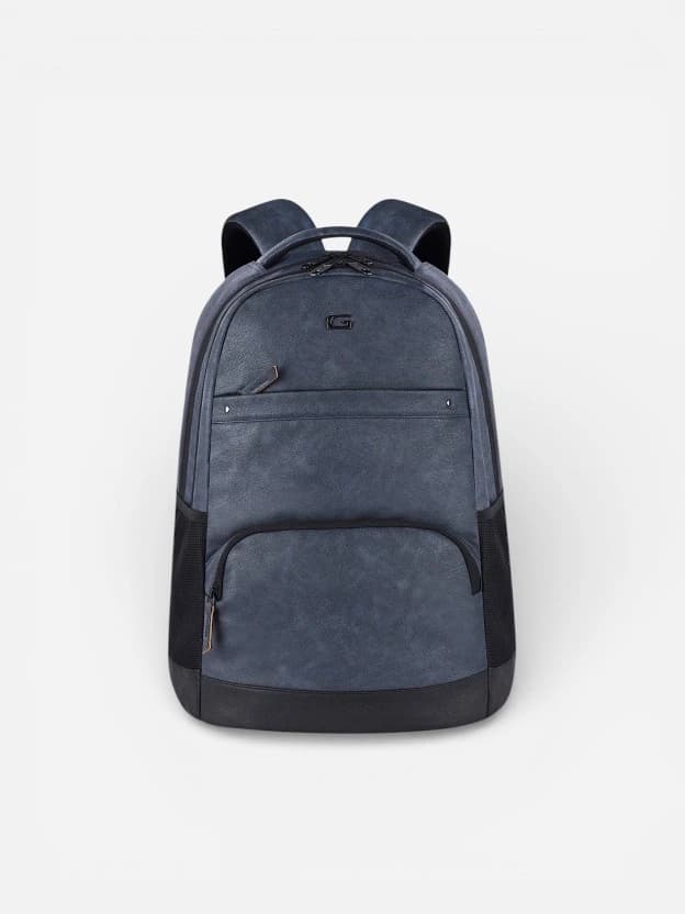 Gear Large 33 L Laptop Backpack Vintage 2 Leather without Anti Theft  (Blue)