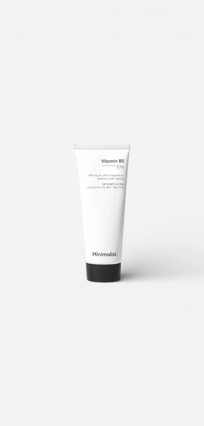 Minimalist Minimalist 10% Vitamin B5 Oil Free Face Moisturizer with Zinc, Copper & HA for Oily skin (50 g)