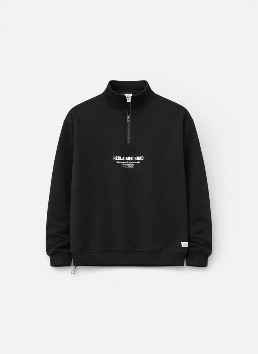 Roadster The Life Co. Typography Printed Relaxed Fit Pullover Sweatshirt