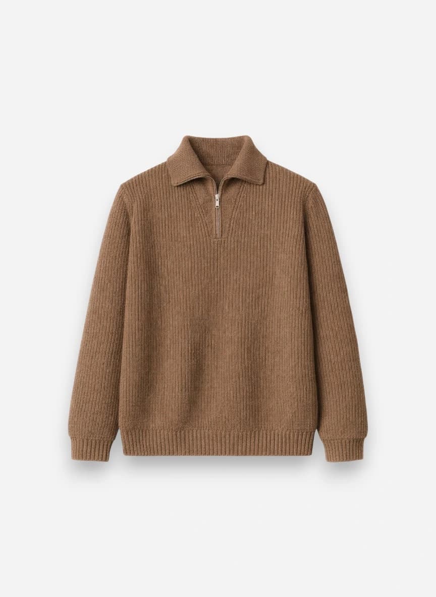 Trendyol Self Design Mock Collar Pullover