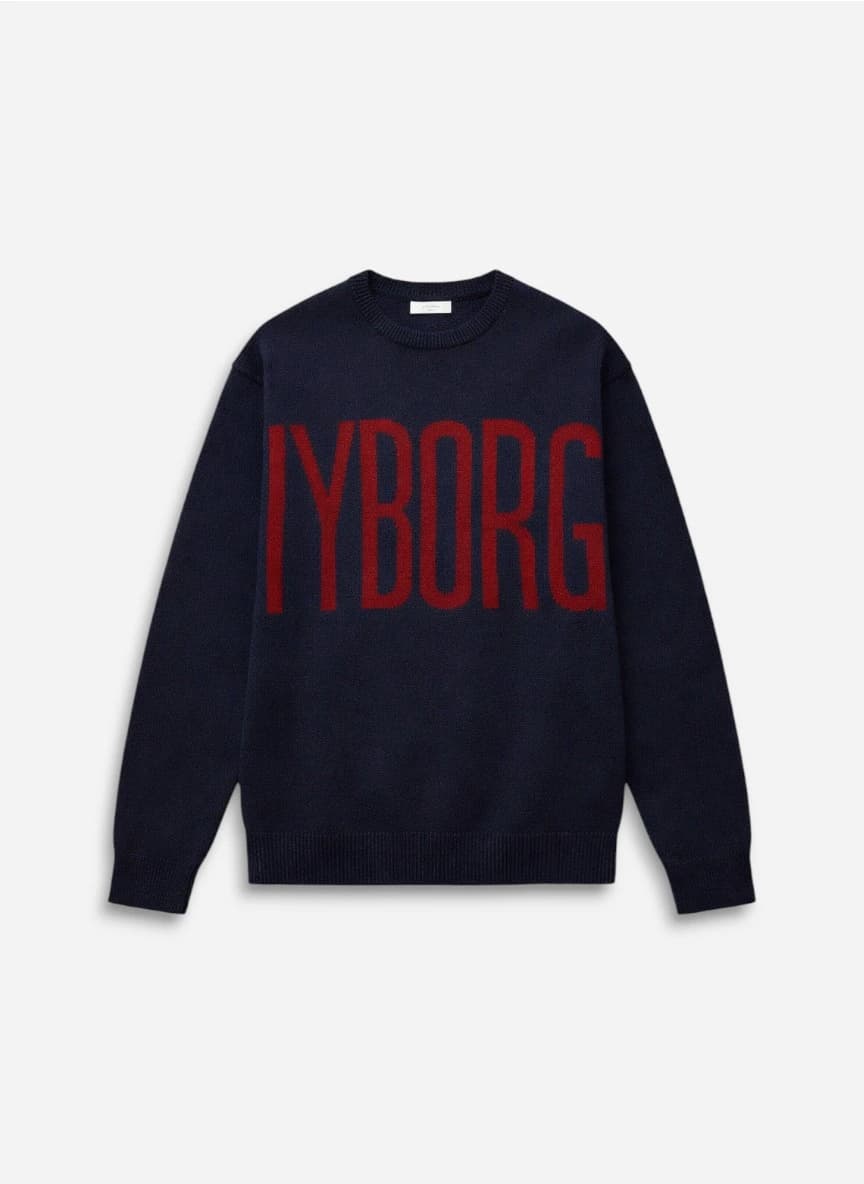 Hubberholme Men Typography Oversize Fit Pullover Sweaters