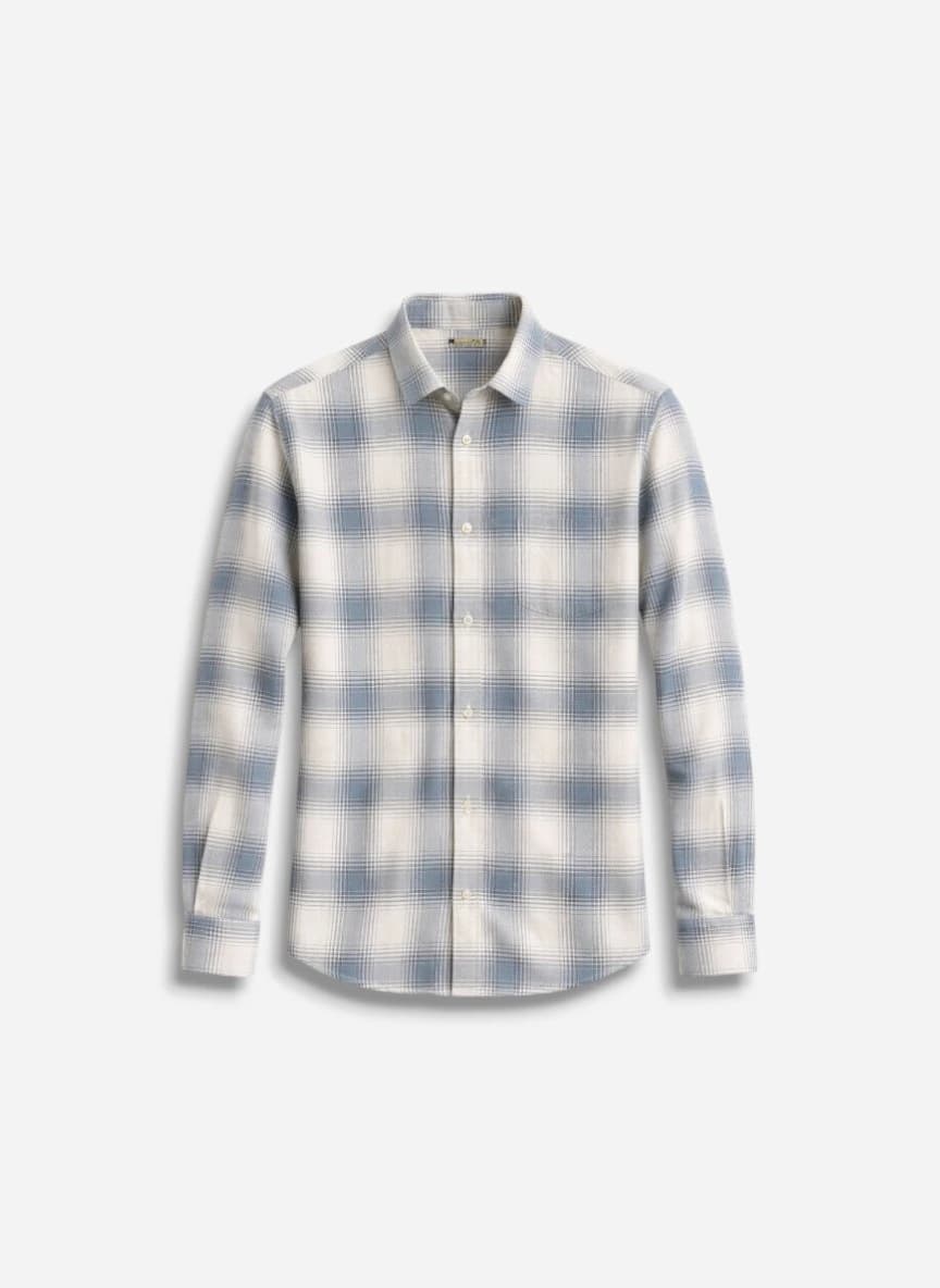 The Indian Garage Co Men Slim Fit Checkered Spread Collar Casual Shirt