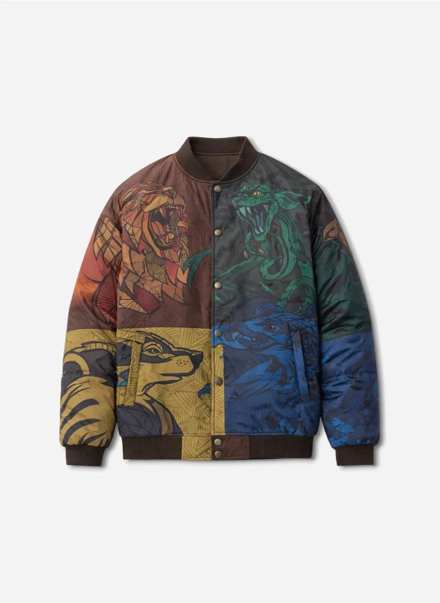 The Souled Store Men Harry Potter Hogwarts Reversible Bomber Jacket